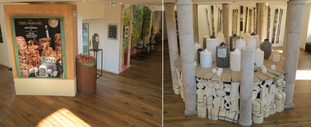 Salle d’exposition Martres Tolosane, installations artistiques au Grand Presbytère.