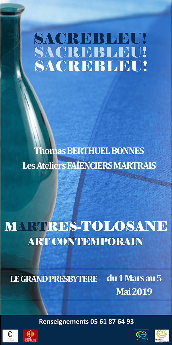 Exposition "Sacrebleu!" au Grand Presbytère, Martres Tolosane, 2019.