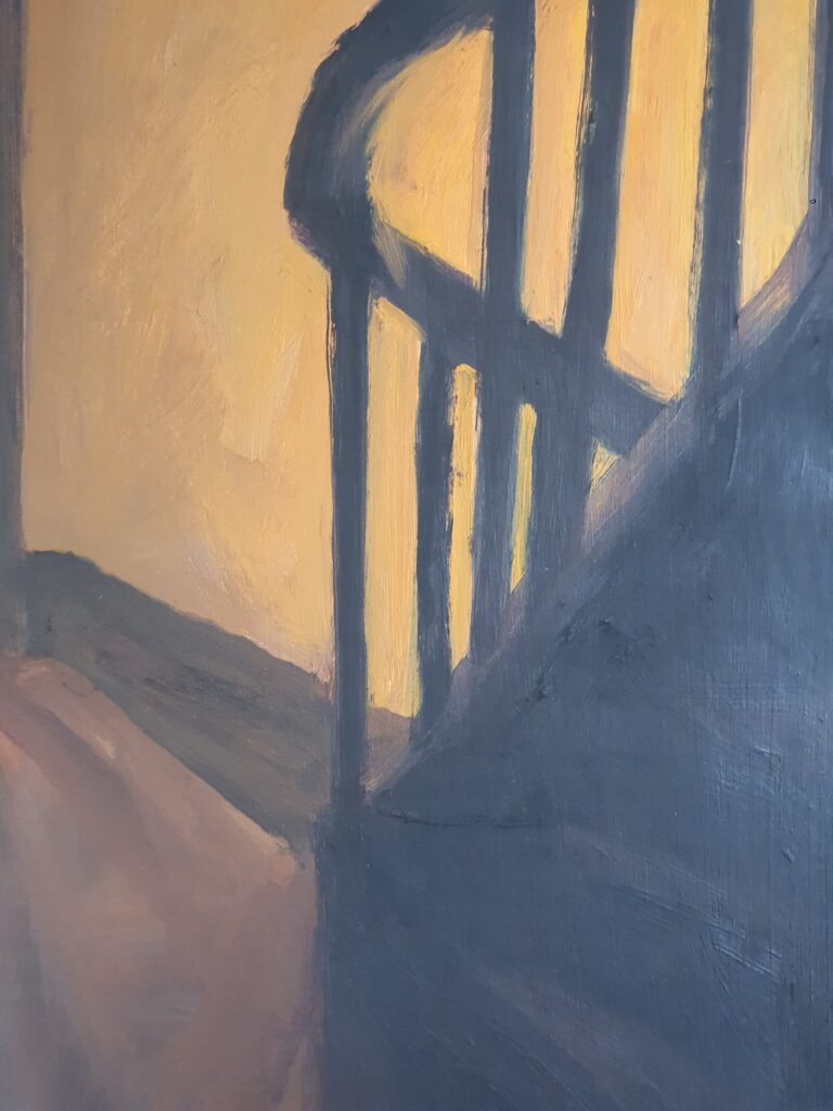 Escalier stylisé au Grand Presbytère, Salle d’exposition Martres Tolosane.