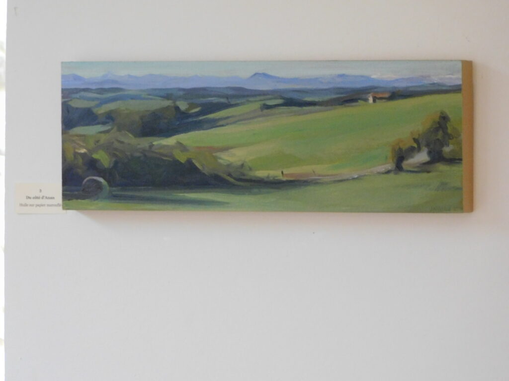 Peinture de paysage exposée au Grand Presbytère, Salle d’exposition Martres Tolosane.
