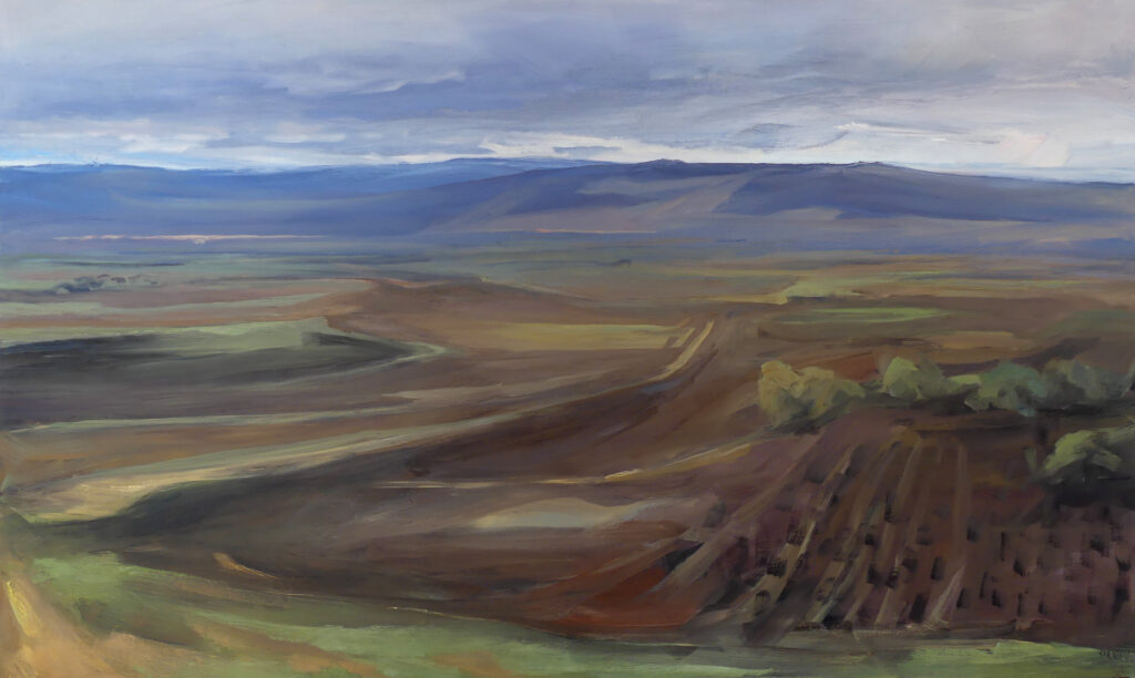 Vue abstraite de paysages, exposition au Grand Presbytère Martres Tolosane.