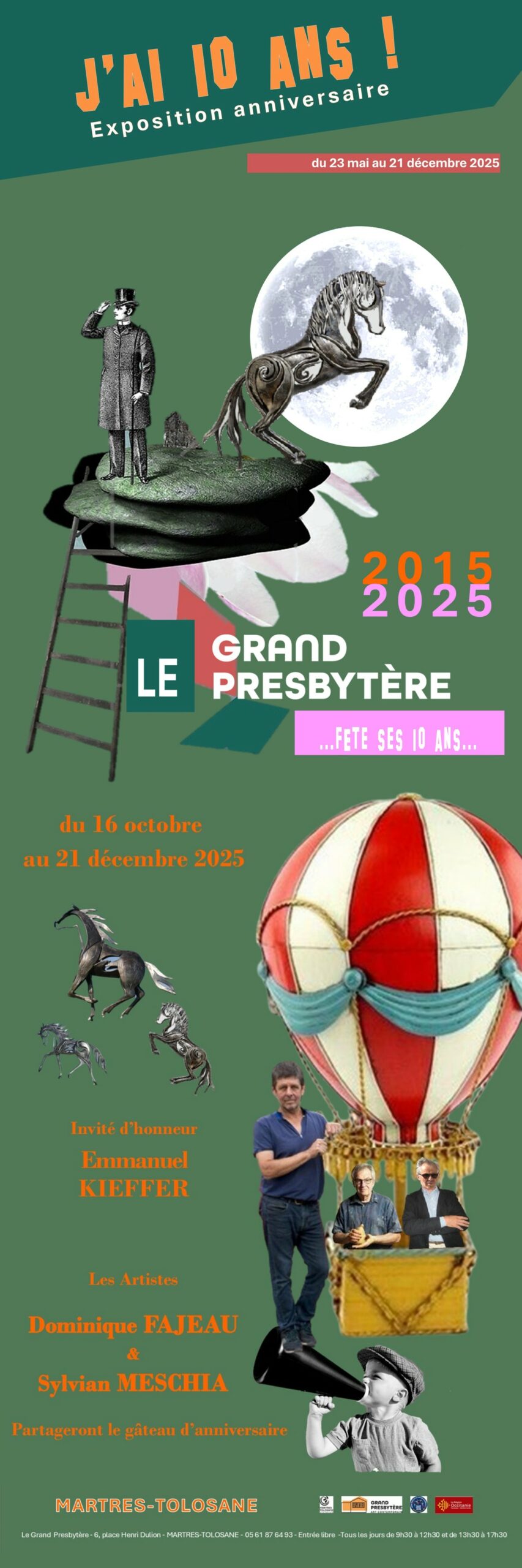 Exposition célébrant les 10 ans du Grand Presbytère, Salle d’exposition Martres Tolosane.