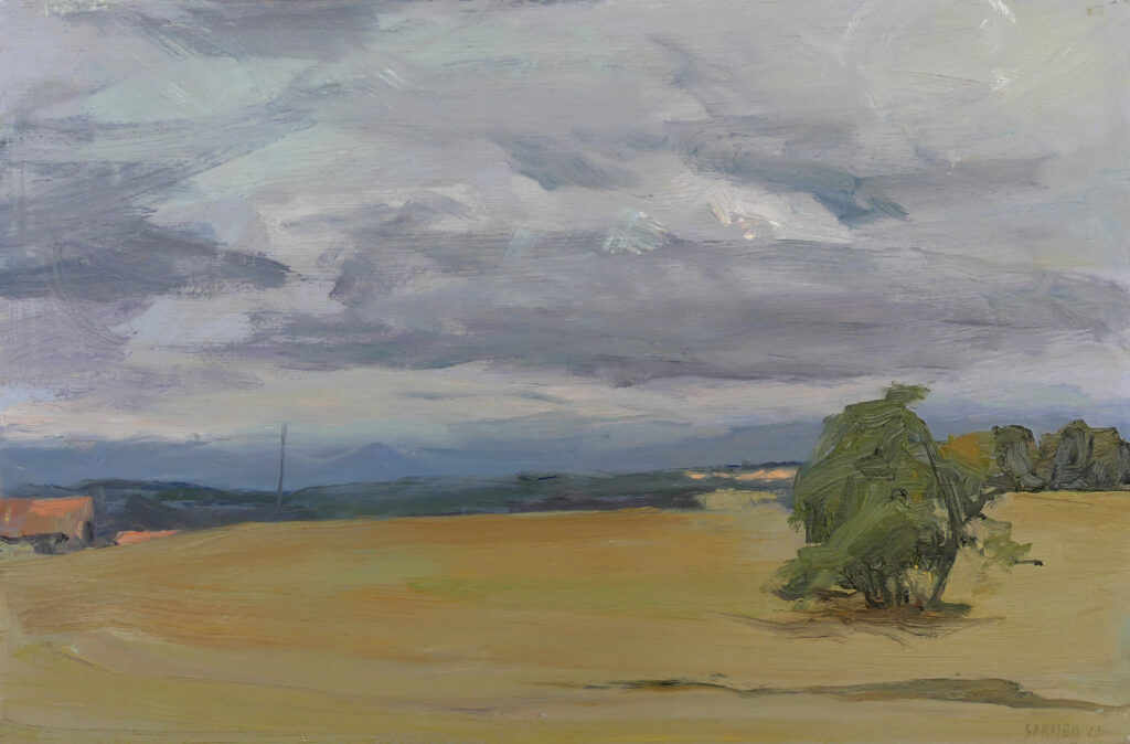 Vue paisible d'un paysage au Grand Presbytère, Salle d’exposition Martres Tolosane.