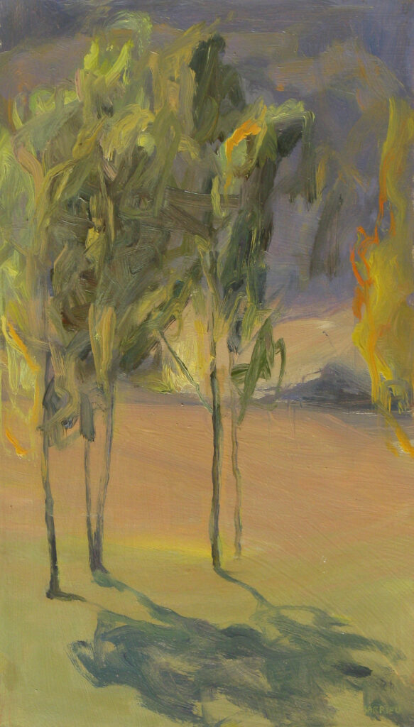 Peinture d'arbres, Salle d’exposition Martres Tolosane, Le Grand Presbytère.