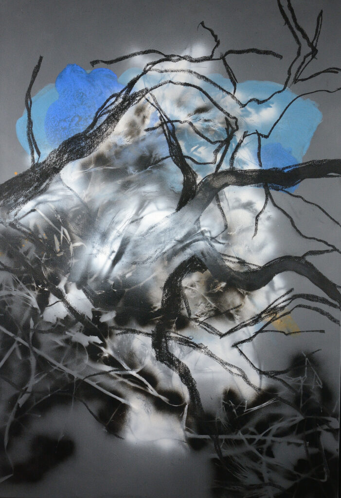 Œuvre abstraite exposée au Grand Presbytère, Salle d’exposition Martres Tolosane.