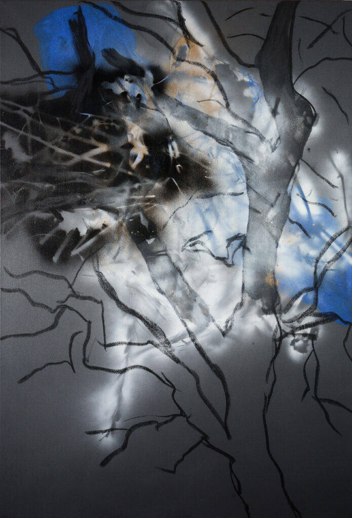 Oeuvre abstraite exposée au Grand Presbytère, Salle d’exposition Martres Tolosane.