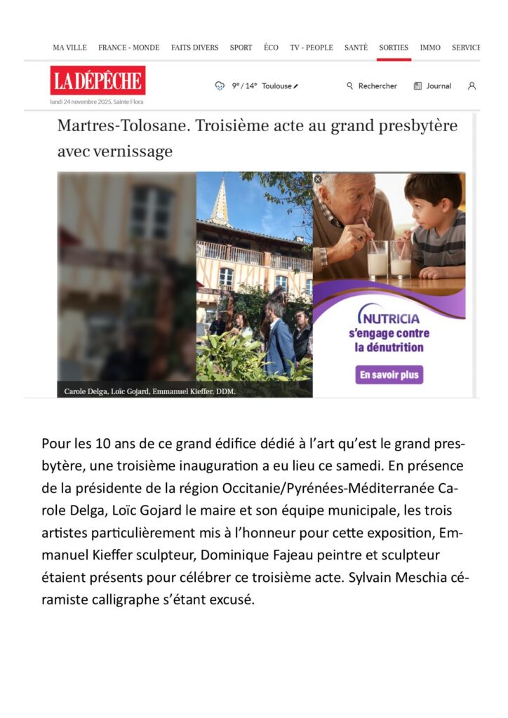 J'AI DIX ANS - Vernissage du troisième acte