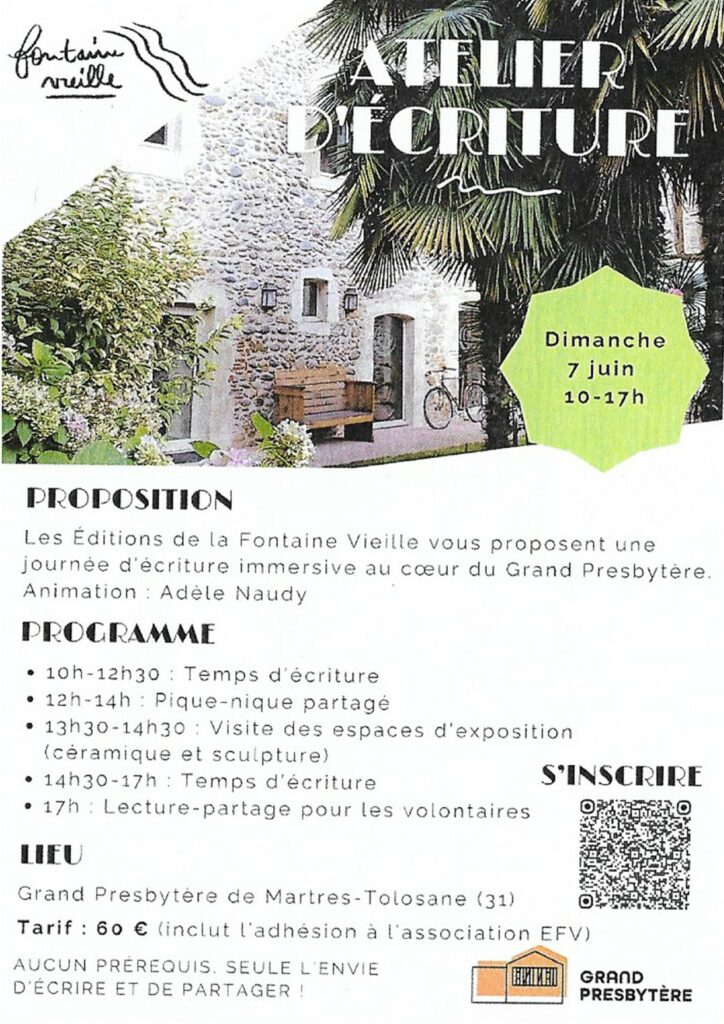 Atelier d&rsquo;écriture