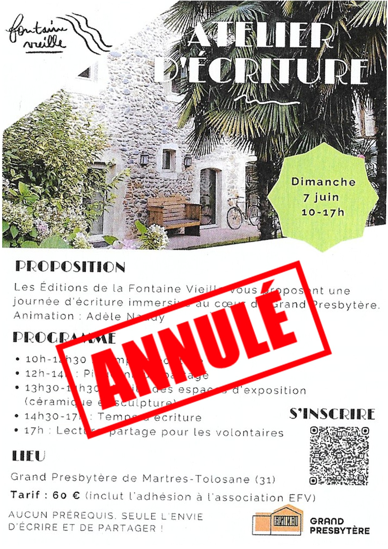 Atelier d&rsquo;écriture