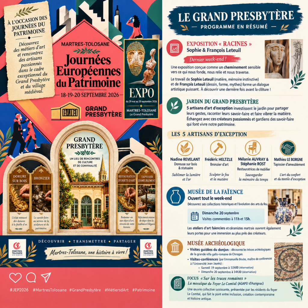 JOURNEES DU PATRIMOINE 2026
